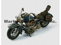 Moto en métal vintage Bleu